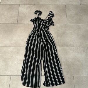 Black and white jumpsuit